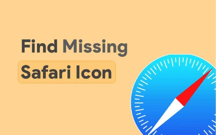 safari icon disappeared in ipad